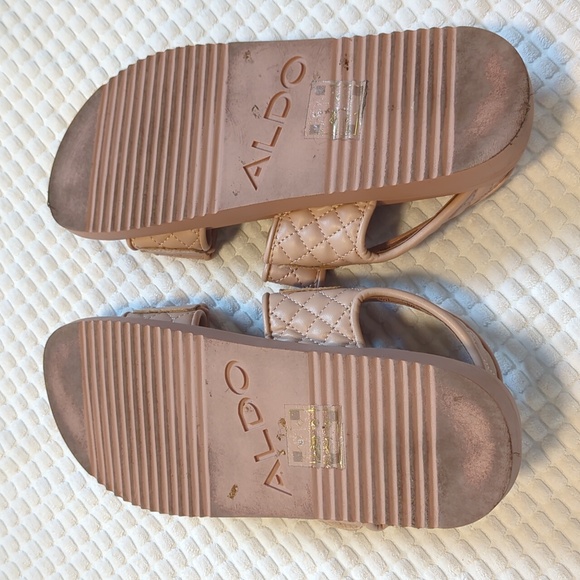 Aldo Eowilwia Pink Quilted Sandals Size 8.5 - Picture 5 of 7